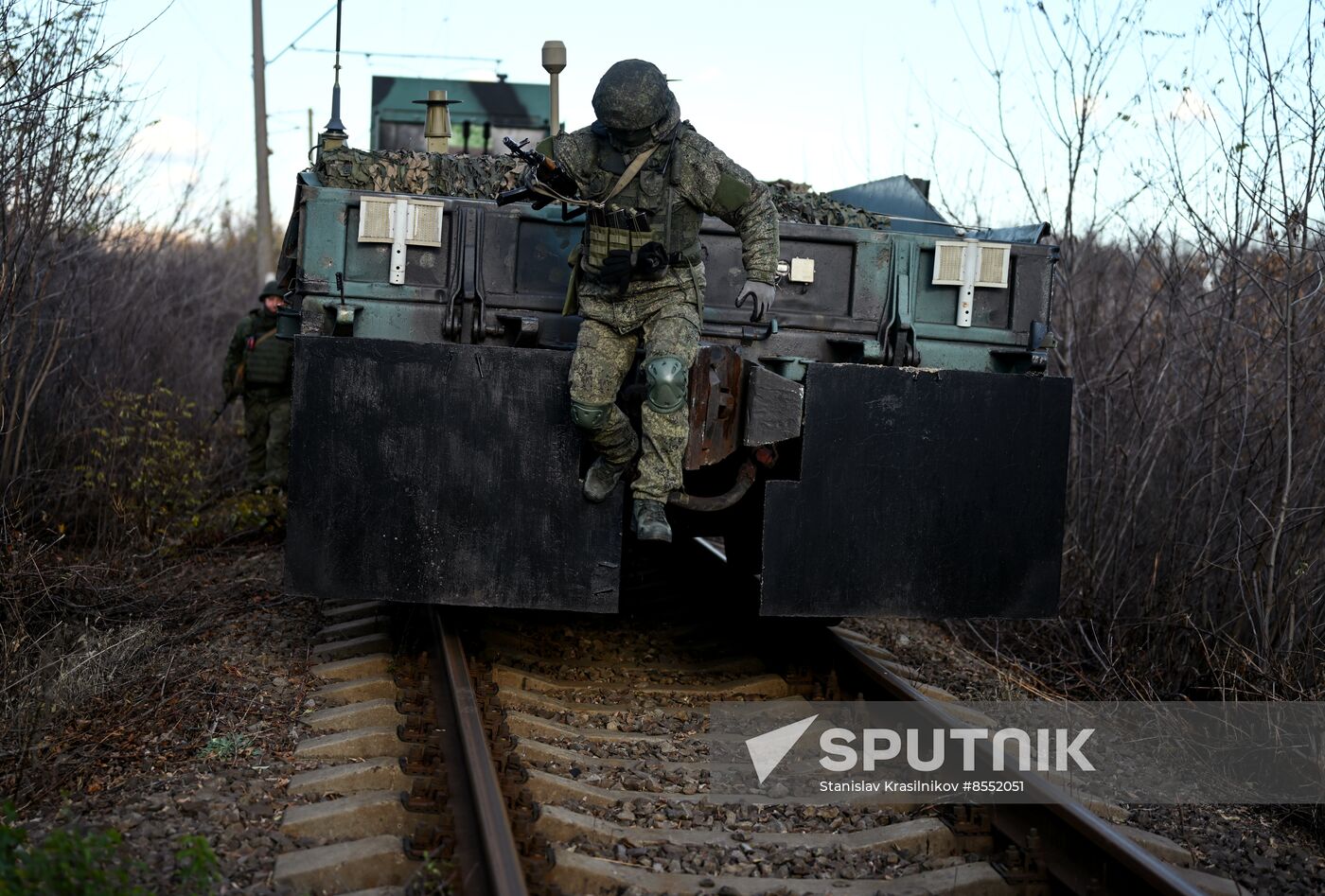 Russia Ukraine Military Operation Armored Train