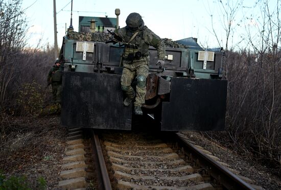 Russia Ukraine Military Operation Armored Train