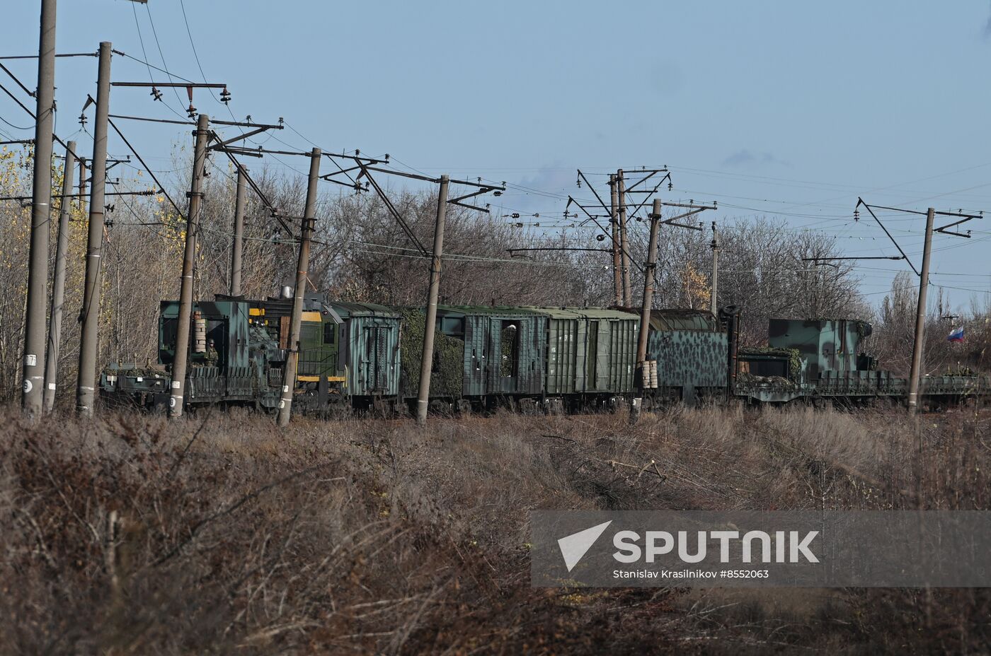 Russia Ukraine Military Operation Armored Train