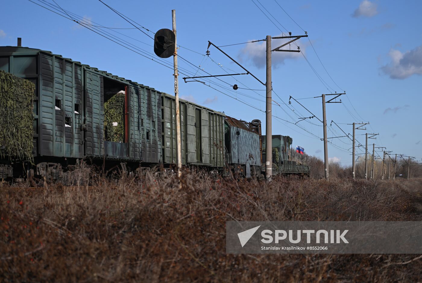 Russia Ukraine Military Operation Armored Train