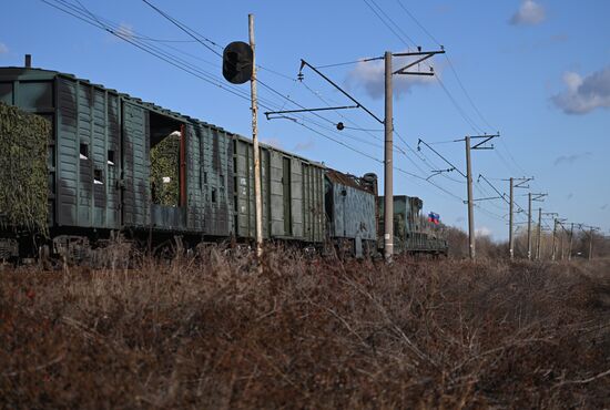 Russia Ukraine Military Operation Armored Train