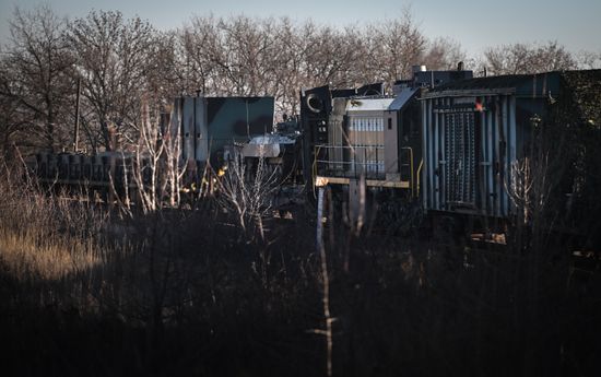 Russia Ukraine Military Operation Armored Train