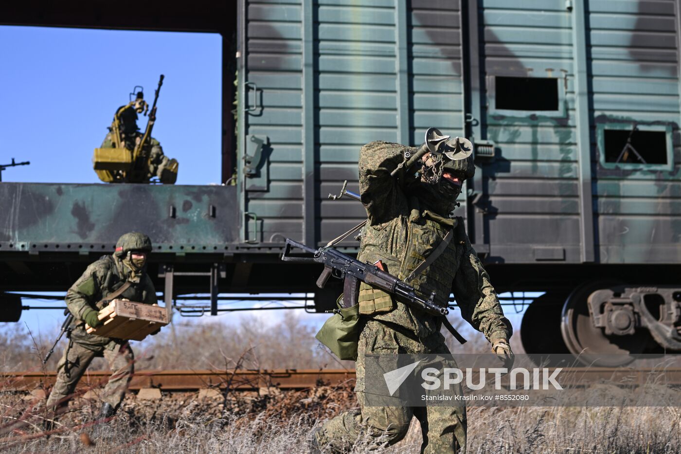 Russia Ukraine Military Operation Armored Train