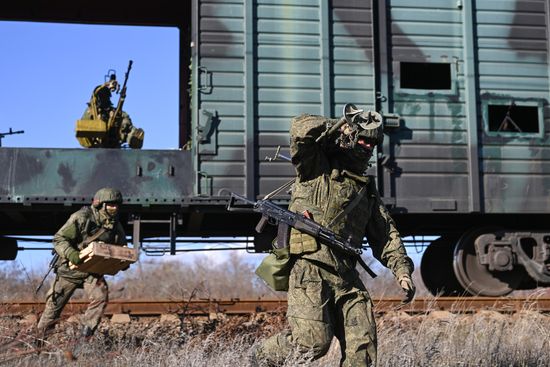 Russia Ukraine Military Operation Armored Train