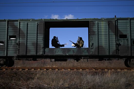 Russia Ukraine Military Operation Armored Train