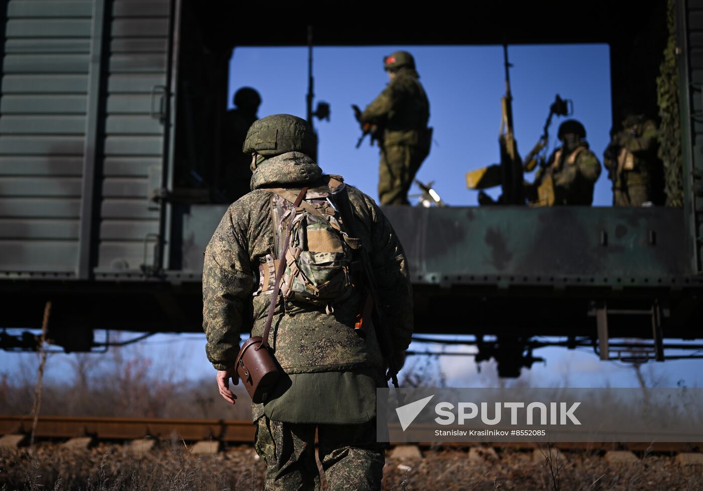 Russia Ukraine Military Operation Armored Train