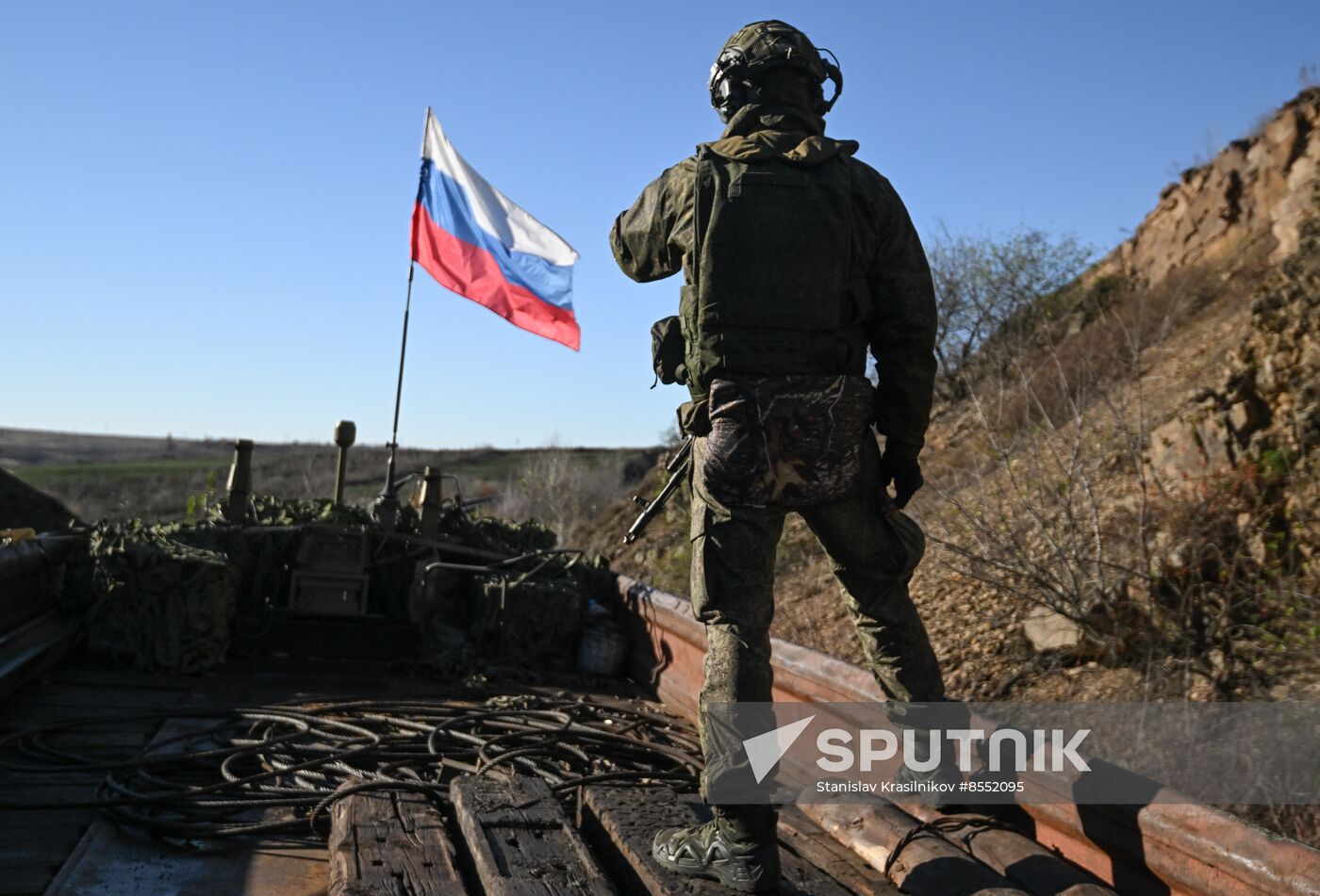 Russia Ukraine Military Operation Armored Train