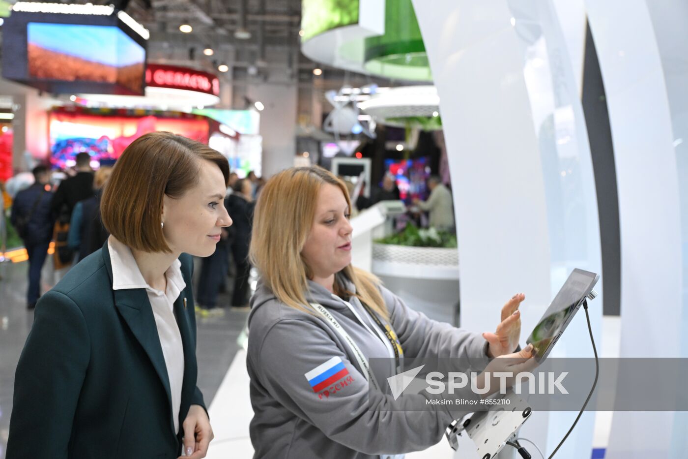 International RUSSIA EXPO forum and exhibition. Meeting with deputies