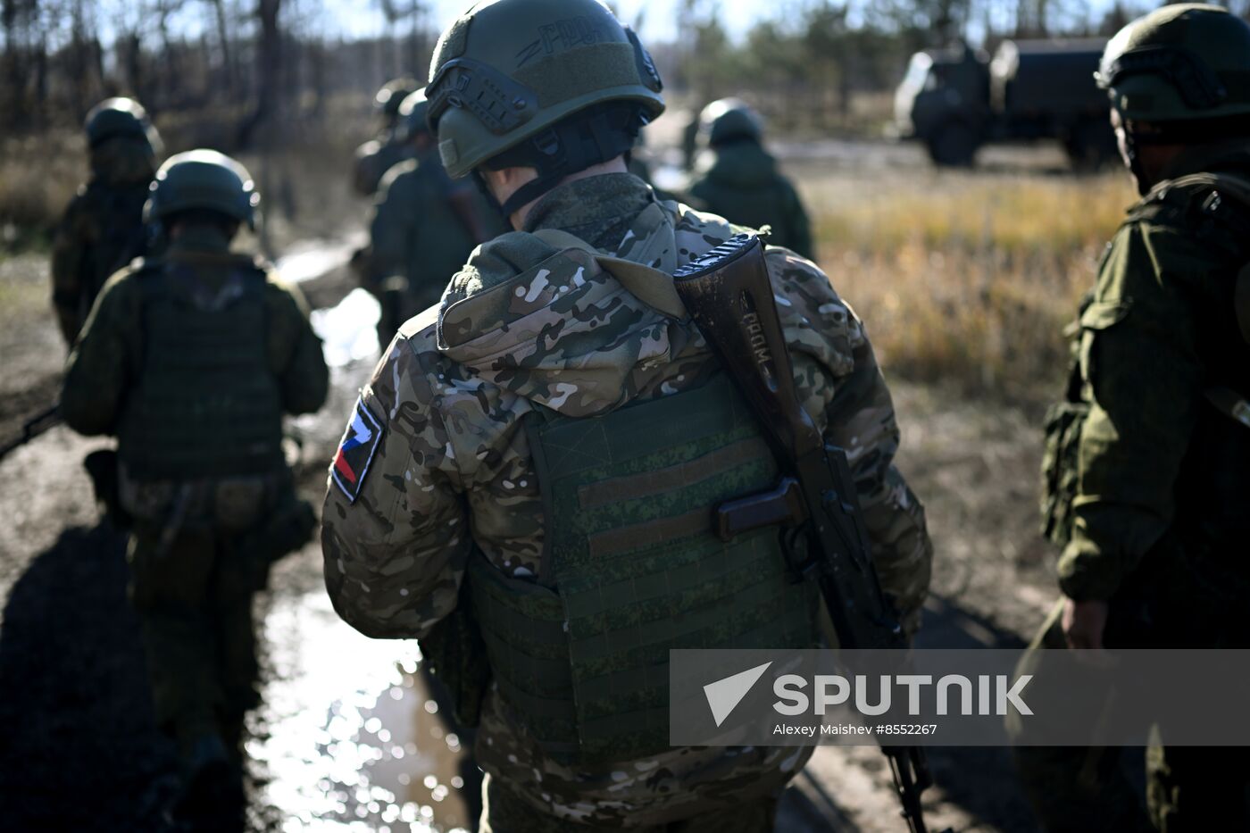 Russia Ukraine Military Operation Troops Training