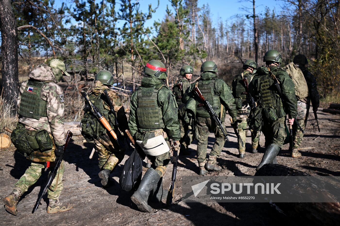 Russia Ukraine Military Operation Troops Training