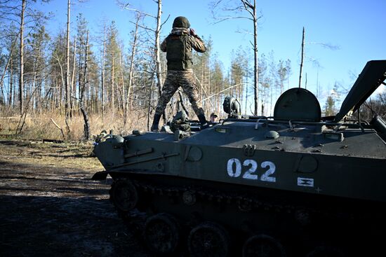 Russia Ukraine Military Operation Troops Training