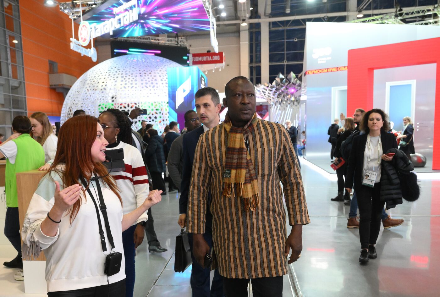 International RUSSIA EXPO Forum and Exhibition. Burkina-Faso delegation