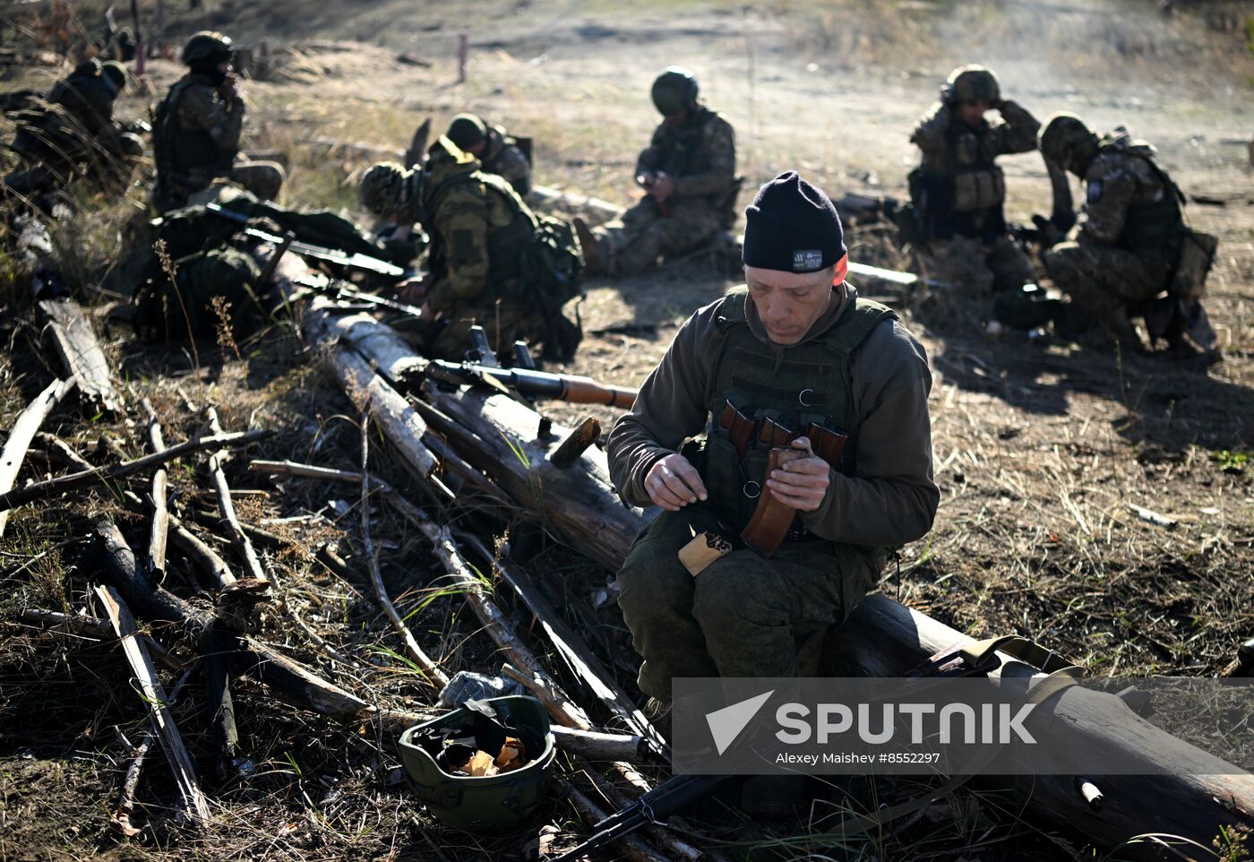 Russia Ukraine Military Operation Troops Training