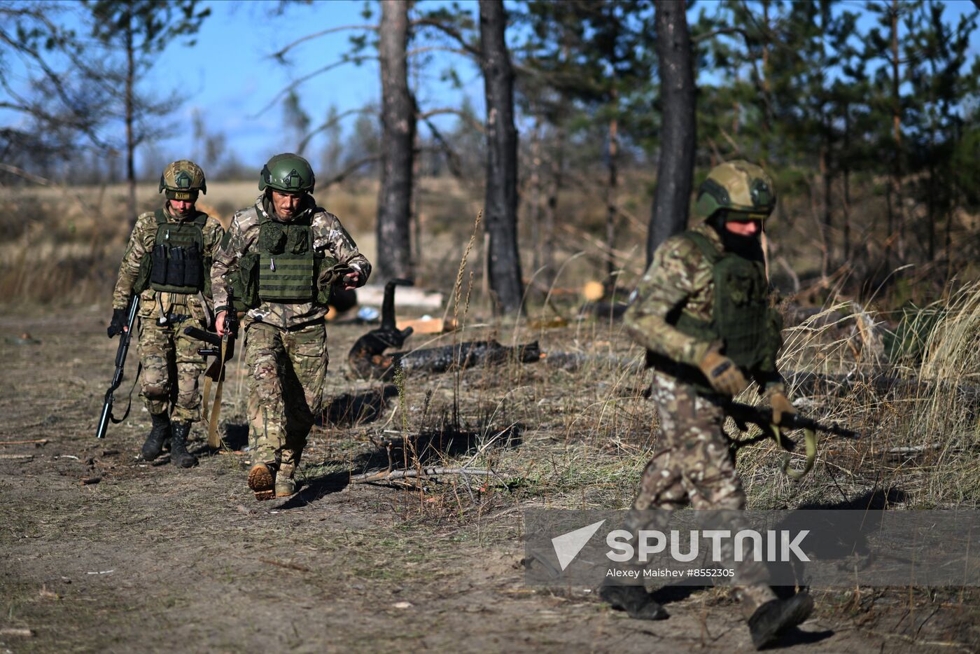 Russia Ukraine Military Operation Troops Training