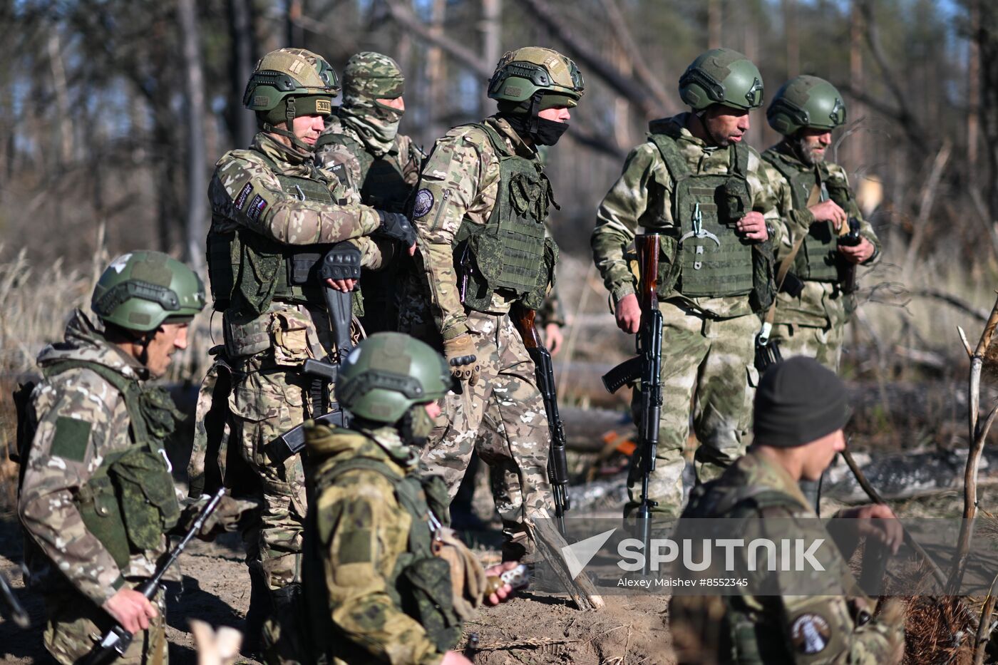 Russia Ukraine Military Operation Troops Training