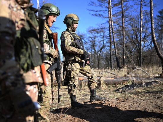 Russia Ukraine Military Operation Troops Training