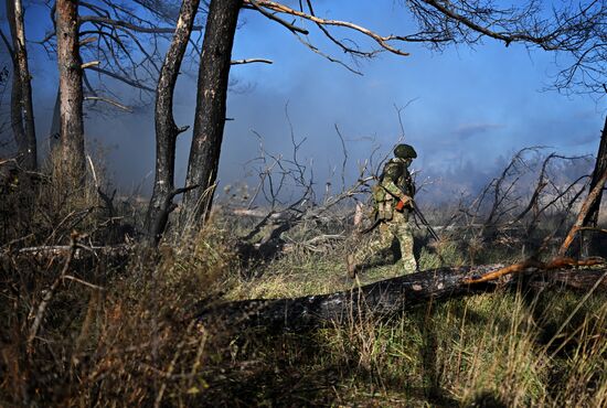 Russia Ukraine Military Operation Troops Training