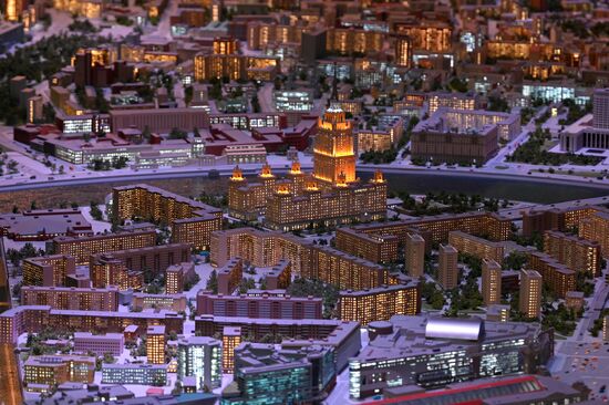 International RUSSIA EXPO forum and exhibition. Miniature Moscow Pavilion opens after renovation