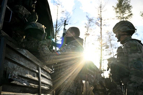 Russia Ukraine Military Operation Troops Training
