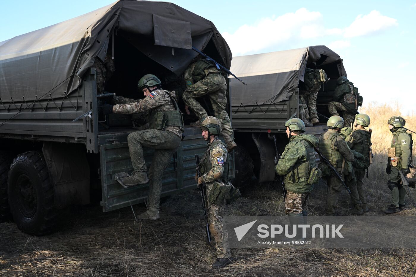 Russia Ukraine Military Operation Troops Training