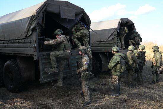 Russia Ukraine Military Operation Troops Training