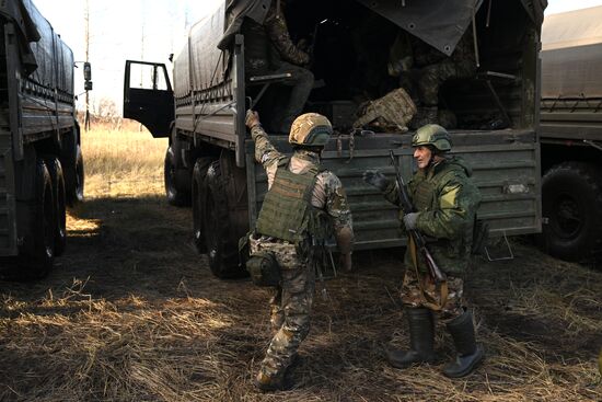 Russia Ukraine Military Operation Troops Training