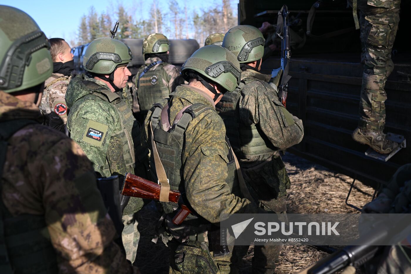 Russia Ukraine Military Operation Troops Training