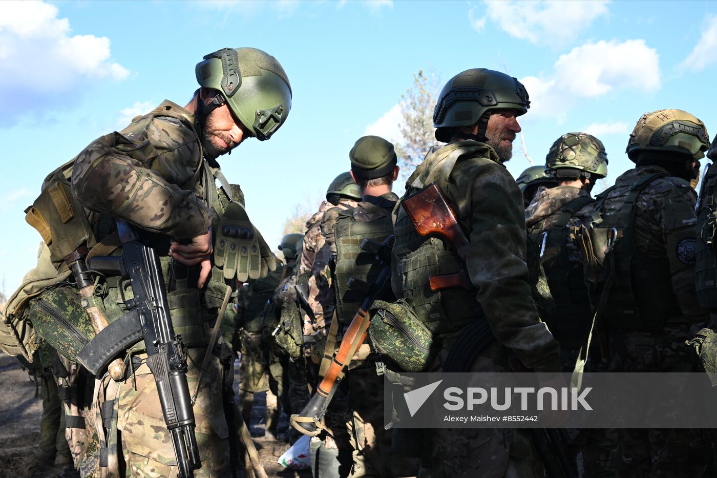 Russia Ukraine Military Operation Troops Training