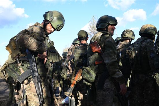 Russia Ukraine Military Operation Troops Training