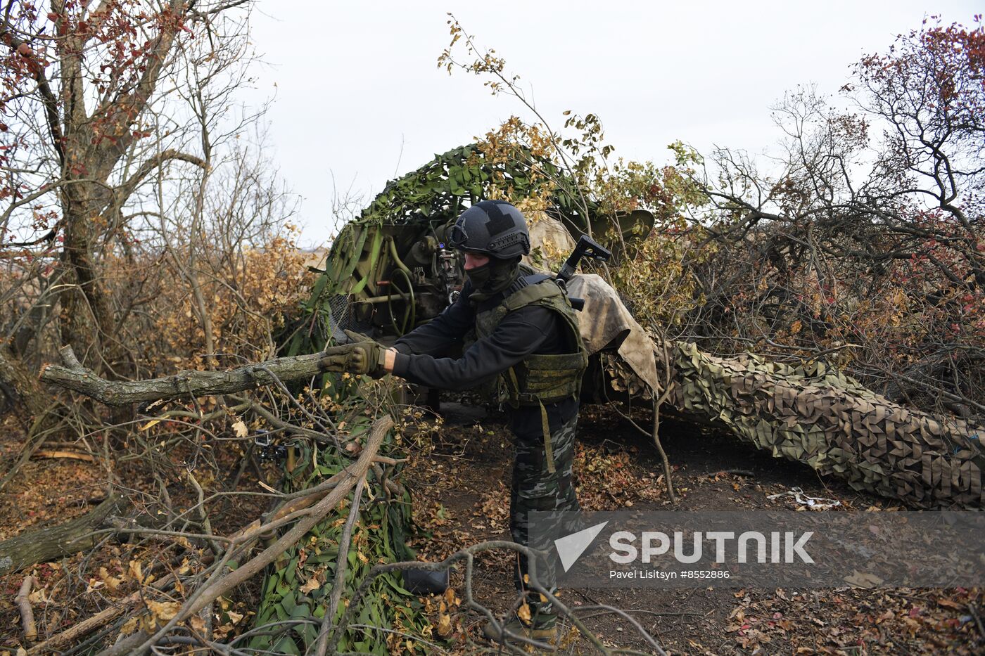 Russia Ukraine Military Operation Artillery Unit