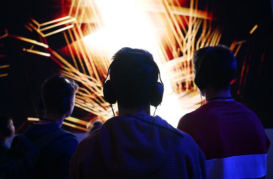 International RUSSIA EXPO forum and exhibition. Children's groups from various regions