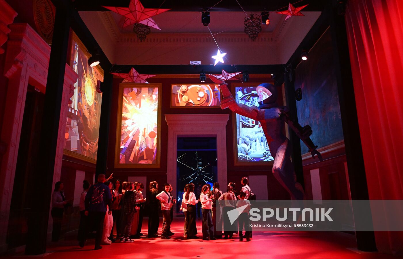 International RUSSIA EXPO forum and exhibition. Children's groups from various regions