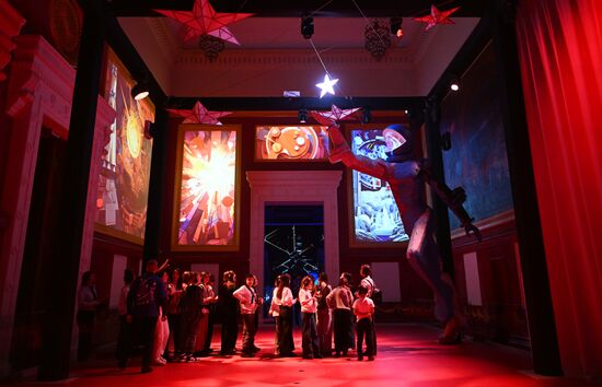 International RUSSIA EXPO forum and exhibition. Children's groups from various regions