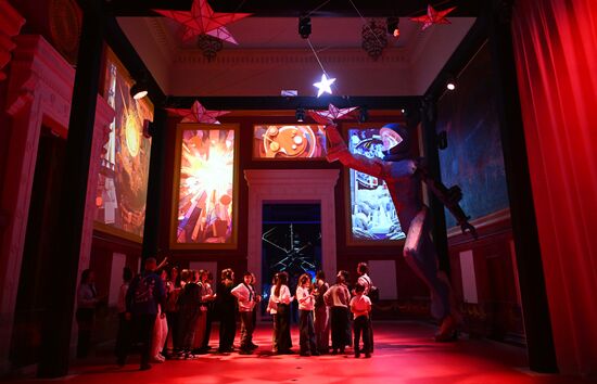 International RUSSIA EXPO forum and exhibition. Children's groups from various regions