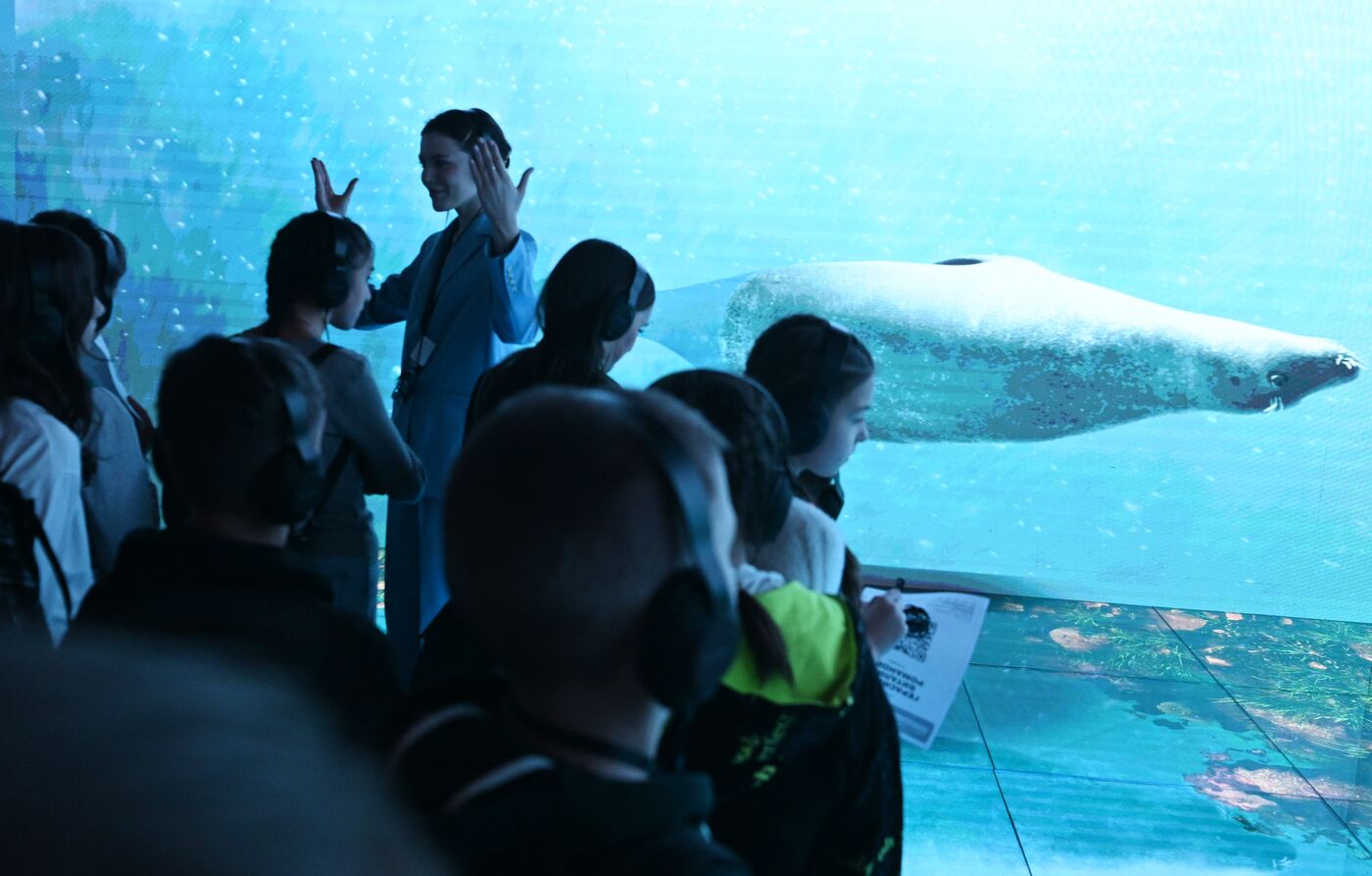 International RUSSIA EXPO forum and exhibition. Children's groups from various regions