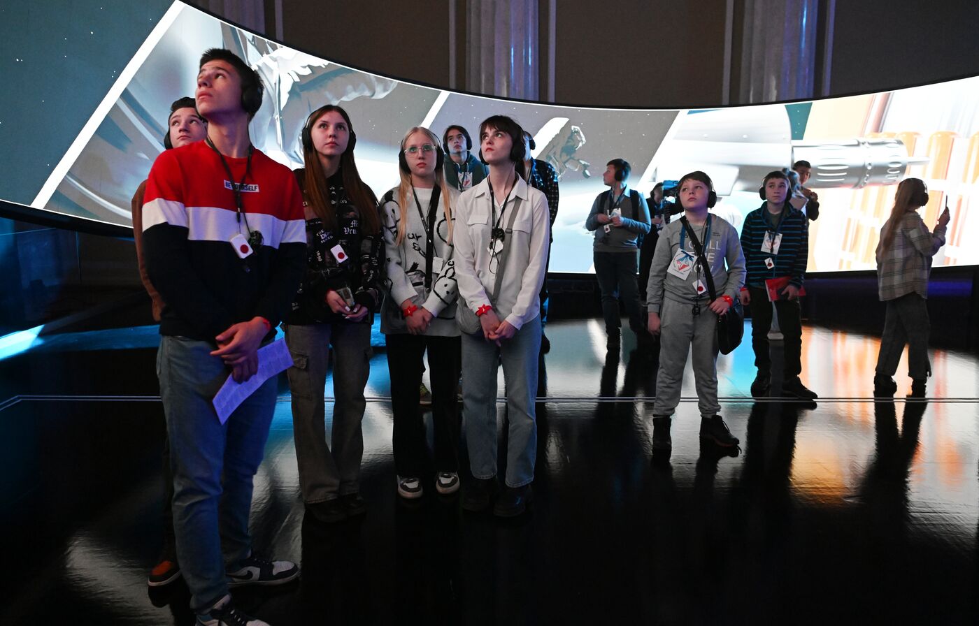 International RUSSIA EXPO forum and exhibition. Children's groups from various regions