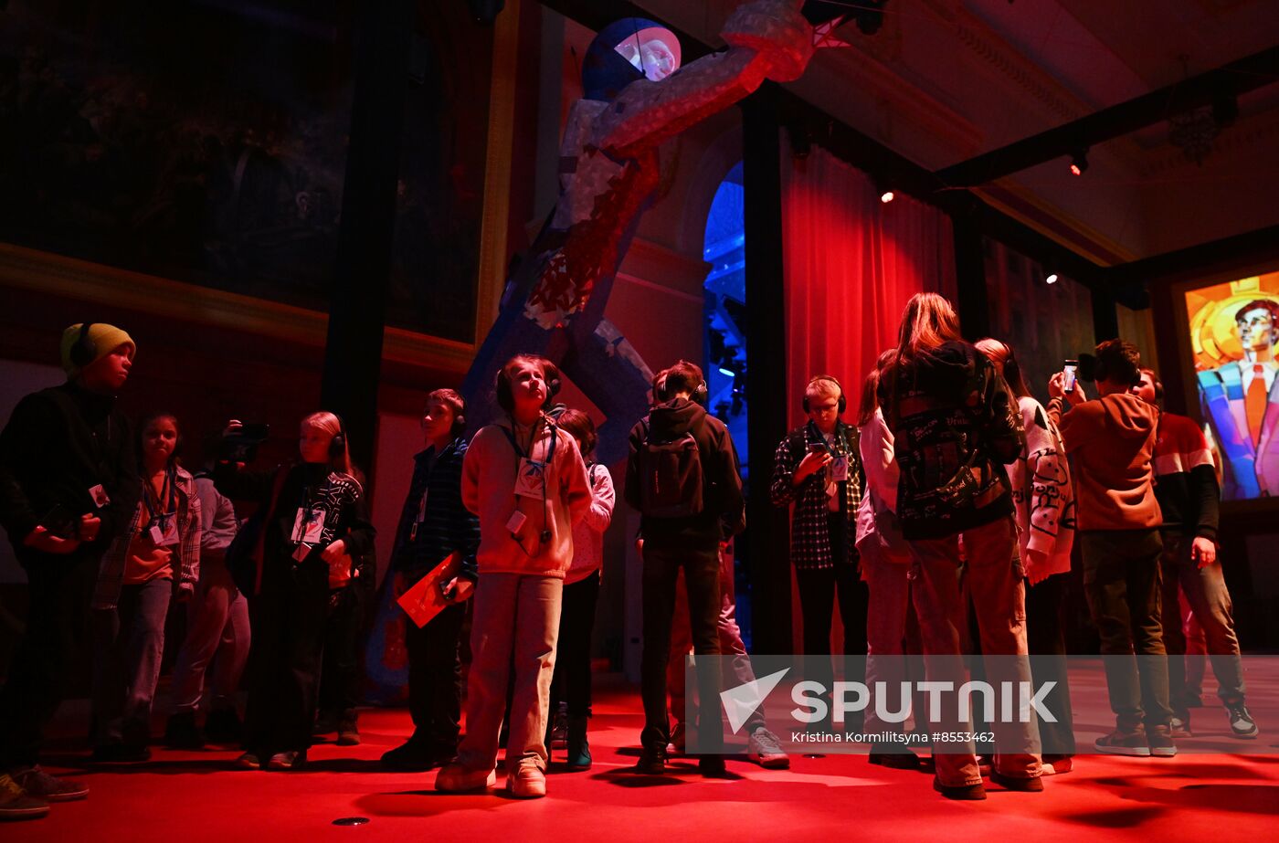 International RUSSIA EXPO forum and exhibition. Children's groups from various regions