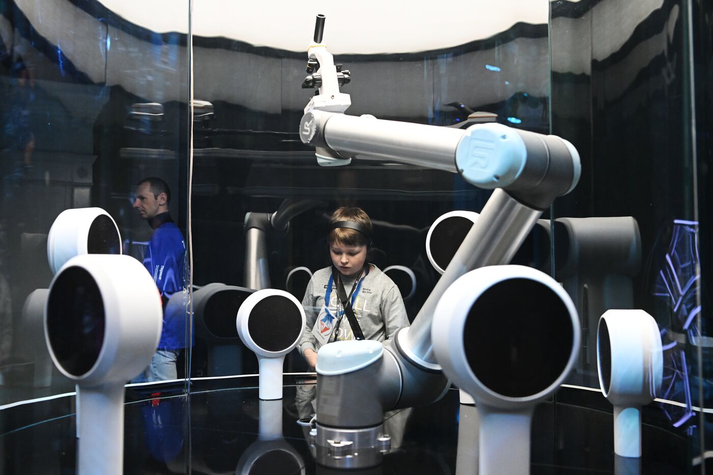 International RUSSIA EXPO forum and exhibition. Children's groups from various regions