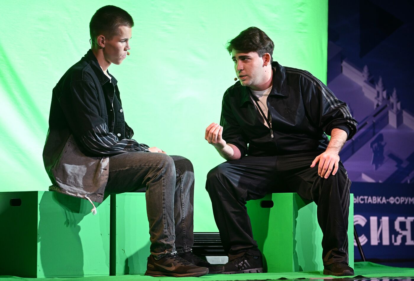 International RUSSIA EXPO forum and exhibition. Finals and awards ceremony of contest for The Hard Exam best stage production as part of Knowledge: Theater all-Russian educational project