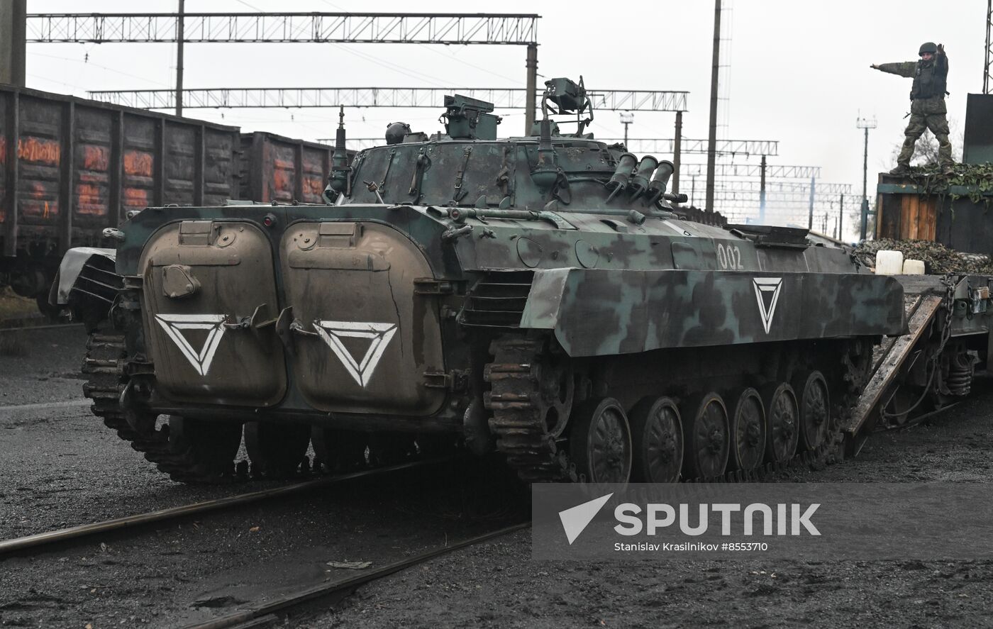 Russia Ukraine Military Operation Armored Train