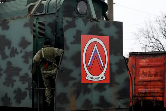 Russia Ukraine Military Operation Armored Train
