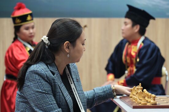 The International RUSSIA EXPO forum and exhibition. The stand of Kalmykia. Location: Russia, Moscow. Author: Vladimir Astapkovich/Sputnik. International RUSSIA EXPO forum and exhibition