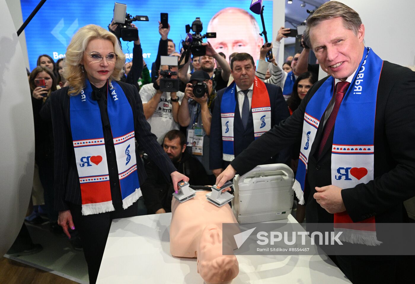 International RUSSIA EXPO forum and exhibition. Exhibition by Ministry of Healthcare, Promoting Health
