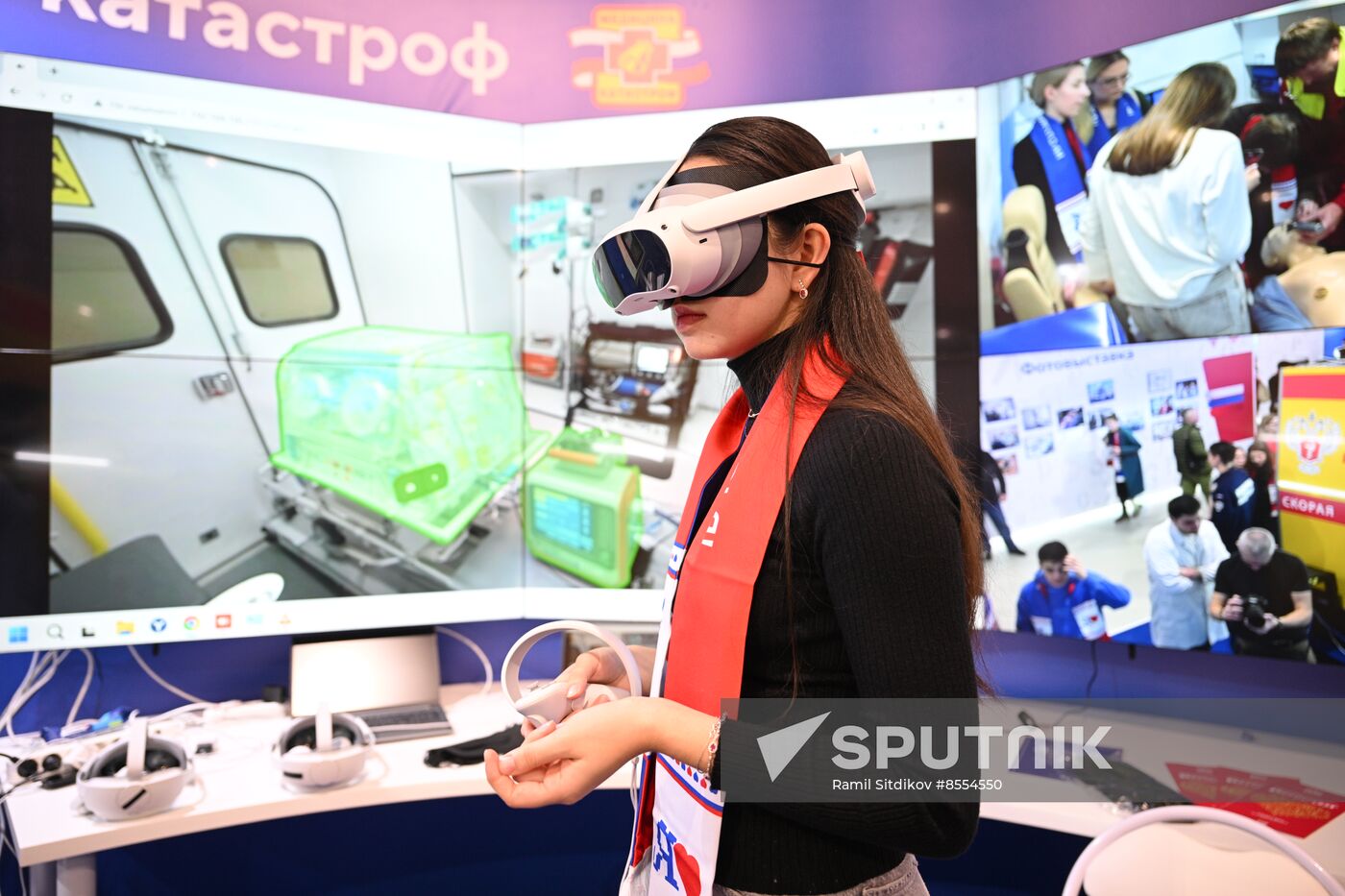 International RUSSIA EXPO forum and exhibition. Exhibition by Ministry of Healthcare, Promoting Health
