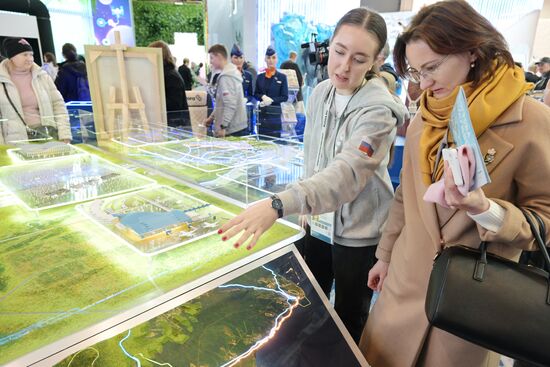 The International RUSSIA EXPO forum and exhibition. Pavilion 75. Location: Russia, Moscow. Author: Evgeny Biyatov/Sputnik. International RUSSIA EXPO forum and exhibition