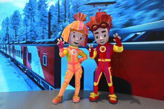 RUSSIA EXPO. Premiere of Steam Loco of The Fixies animated series