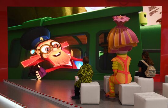 RUSSIA EXPO. Premiere of Steam Loco of The Fixies animated series