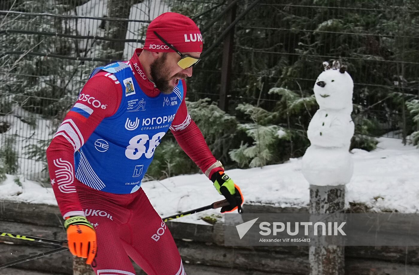 Russia Cross Country Yugoria Skiing Competition Men