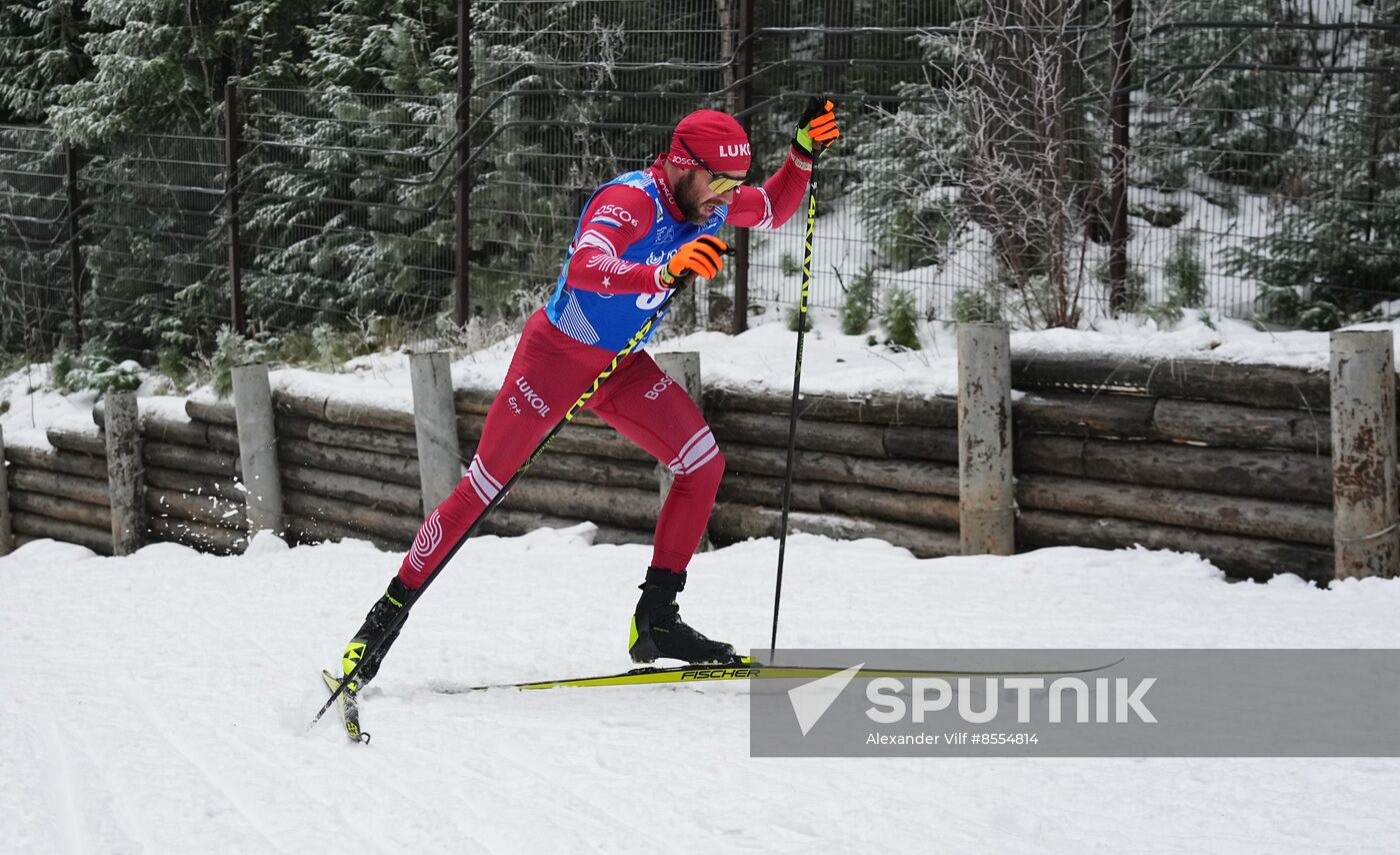 Russia Cross Country Yugoria Skiing Competition Men