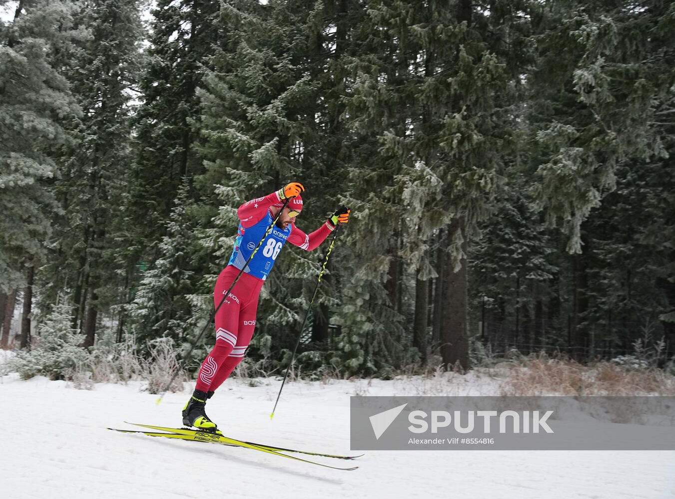 Russia Cross Country Yugoria Skiing Competition Men